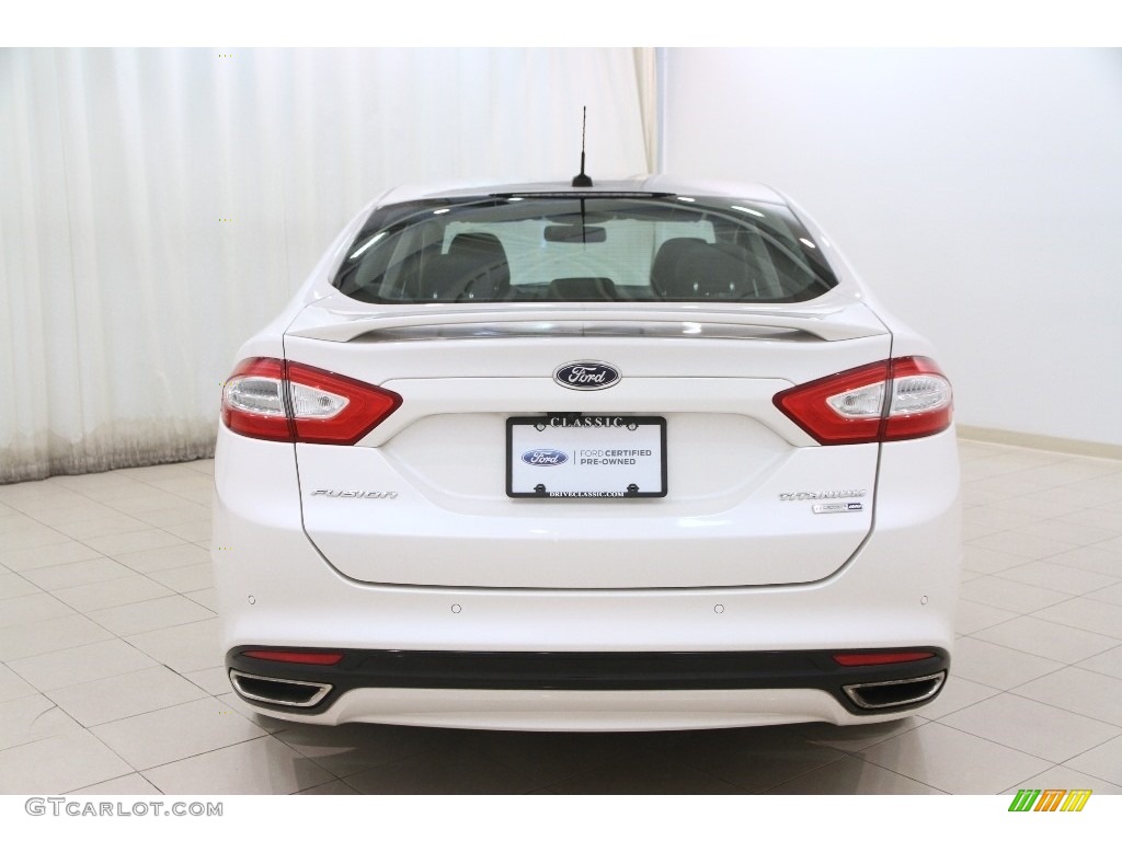 2013 Fusion Titanium AWD - White Platinum Metallic Tri-coat / Charcoal Black photo #15