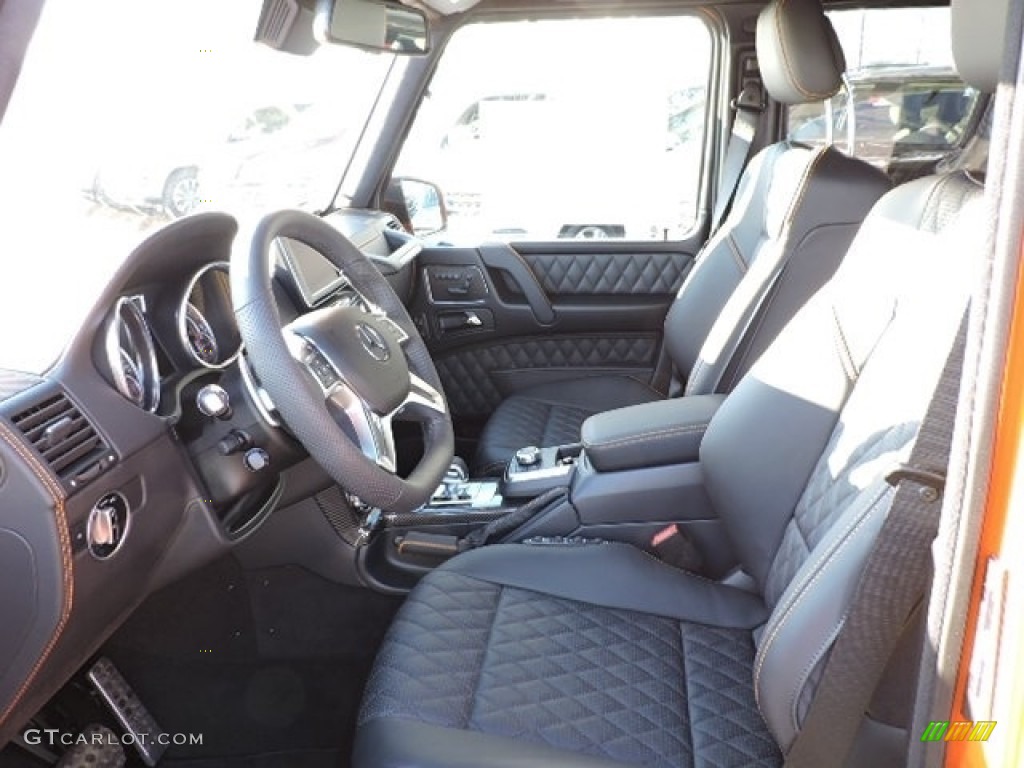 Black/Sunset Beam Interior 2016 Mercedes-Benz G 63 AMG Photo #110918784