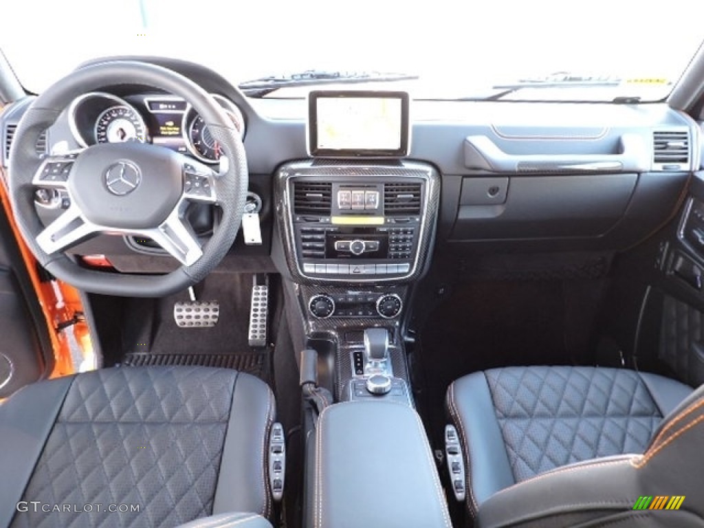 Black/Sunset Beam Interior 2016 Mercedes-Benz G 63 AMG Photo #110918856