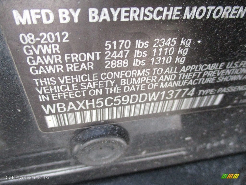 2013 5 Series 528i xDrive Sedan - Dark Graphite Metallic II / Oyster/Black photo #19