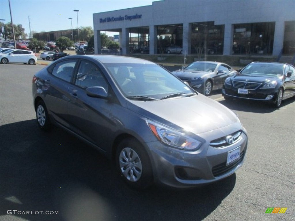 2016 Accent SE Sedan - Triathlon Gray / Gray photo #1