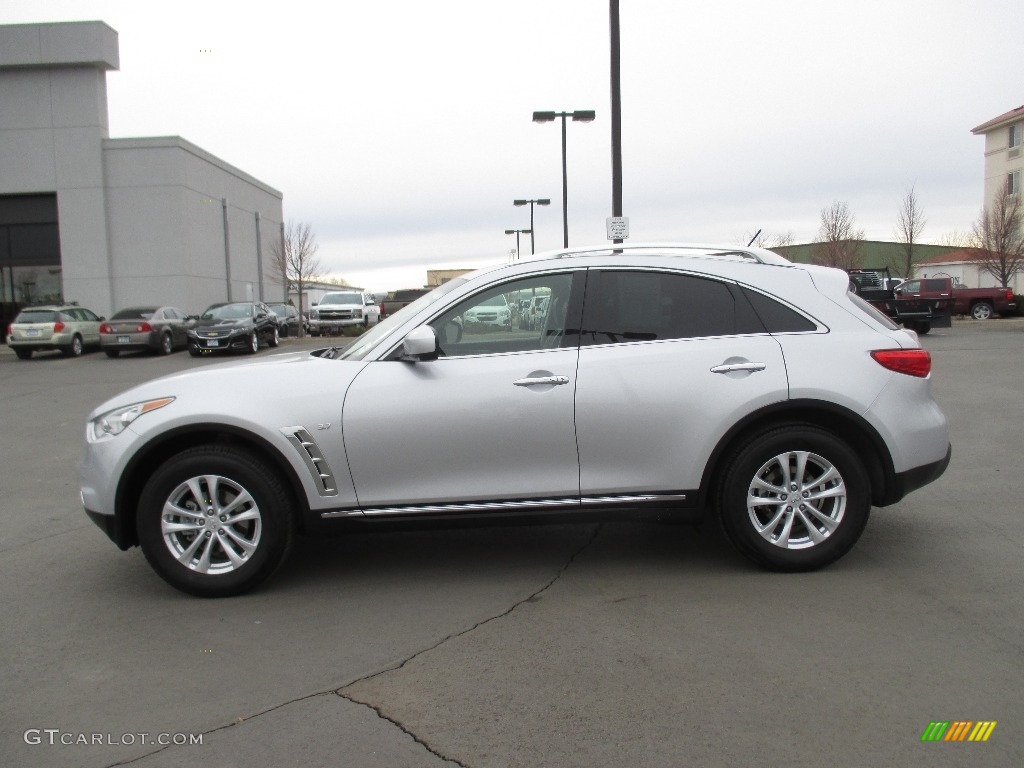 2015 QX70 AWD - Liquid Platinum / Graphite photo #3