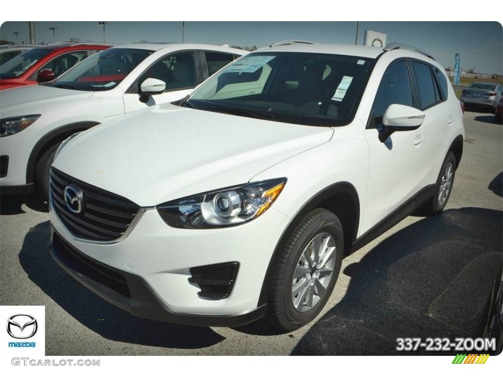 2016 CX-5 Sport - Crystal White Pearl Mica / Sand photo #1