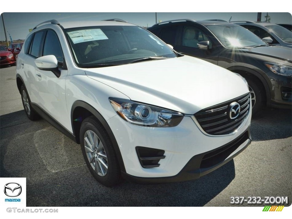 2016 CX-5 Sport - Crystal White Pearl Mica / Sand photo #6