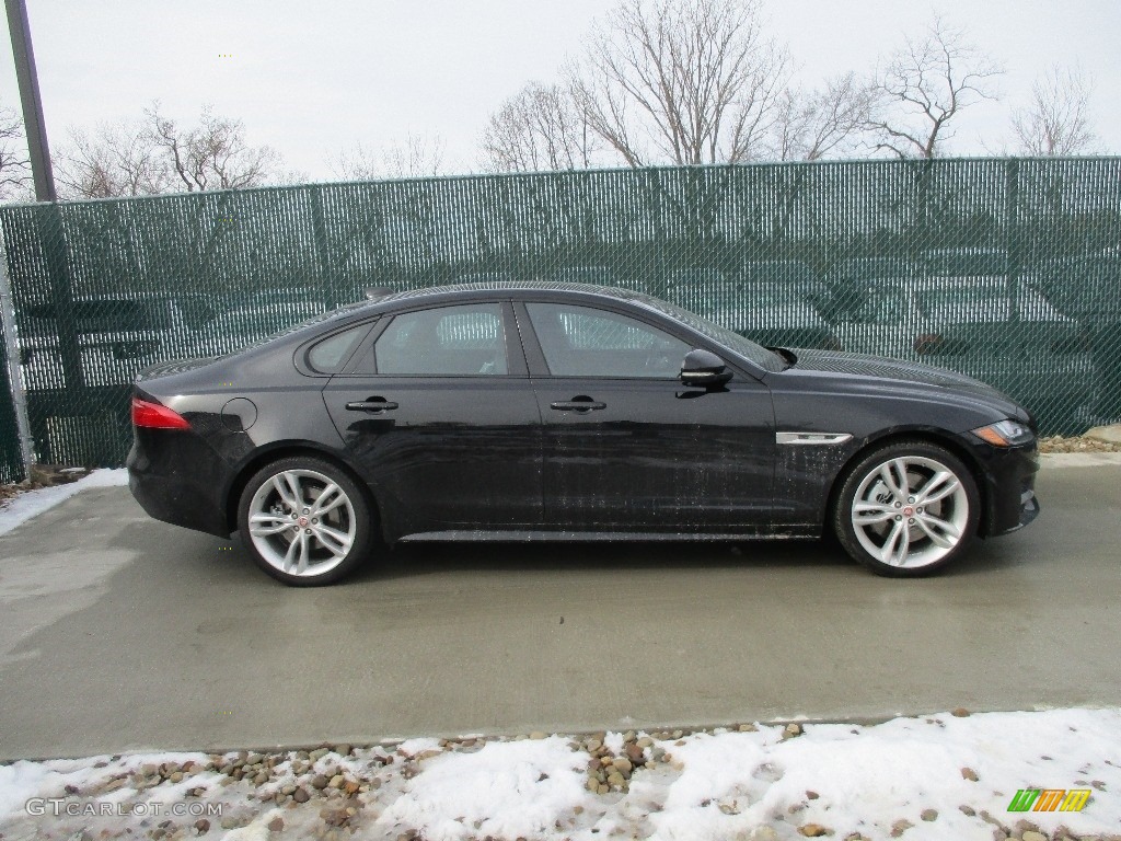 Ebony Black 2016 Jaguar XF 35t AWD Exterior Photo #110927604
