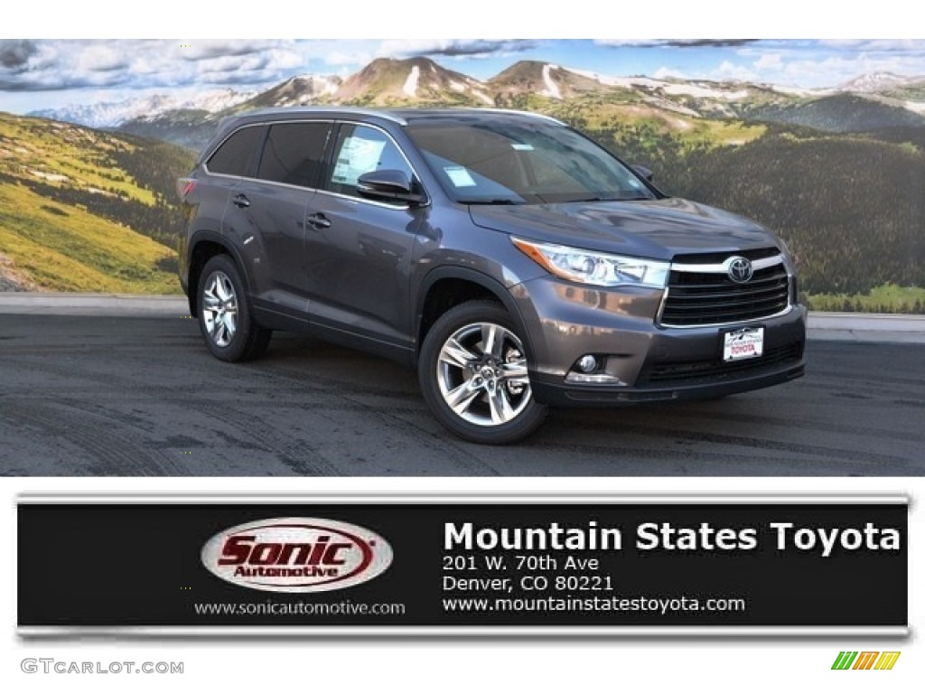 2016 Highlander Limited Platinum AWD - Predawn Gray Mica / Black photo #1