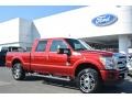2016 Ruby Red Metallic Ford F250 Super Duty Platinum Crew Cab 4x4  photo #1