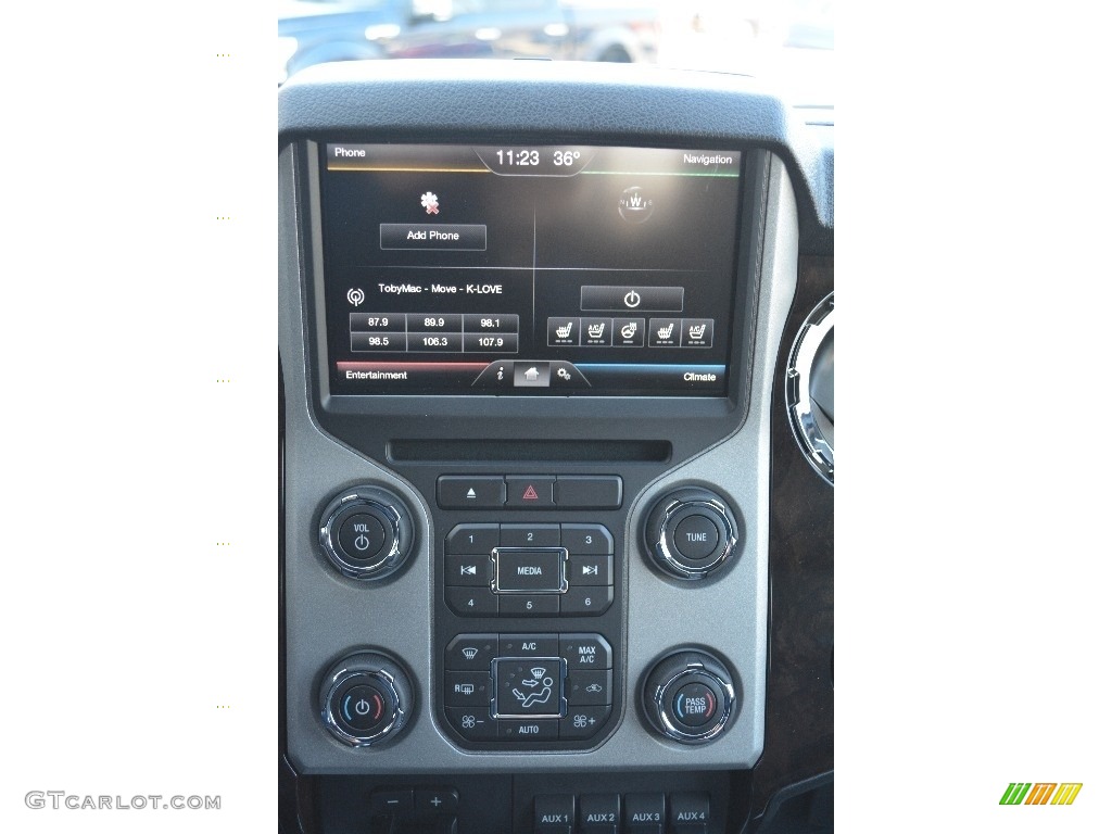 2016 F250 Super Duty Platinum Crew Cab 4x4 - Ruby Red Metallic / Platinum Black photo #13
