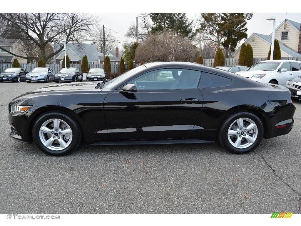 Black 2015 Ford Mustang V6 Coupe Exterior Photo #110930580