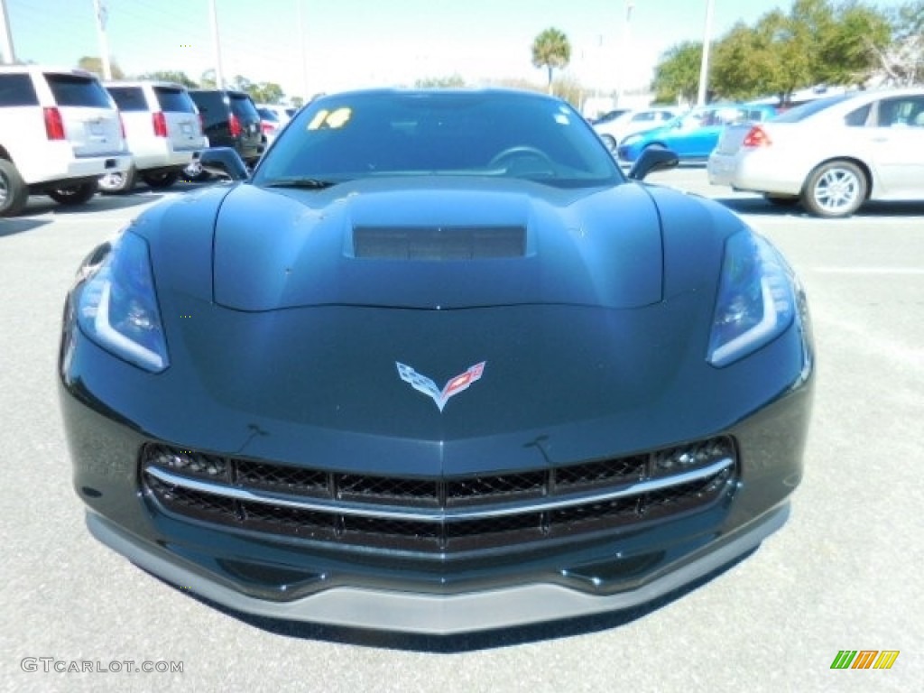 2014 Corvette Stingray Coupe Z51 - Black / Jet Black photo #12