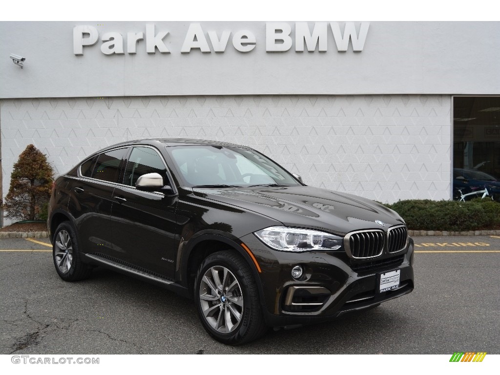 2015 X6 xDrive50i - Dark Olive Metallic / Black photo #1