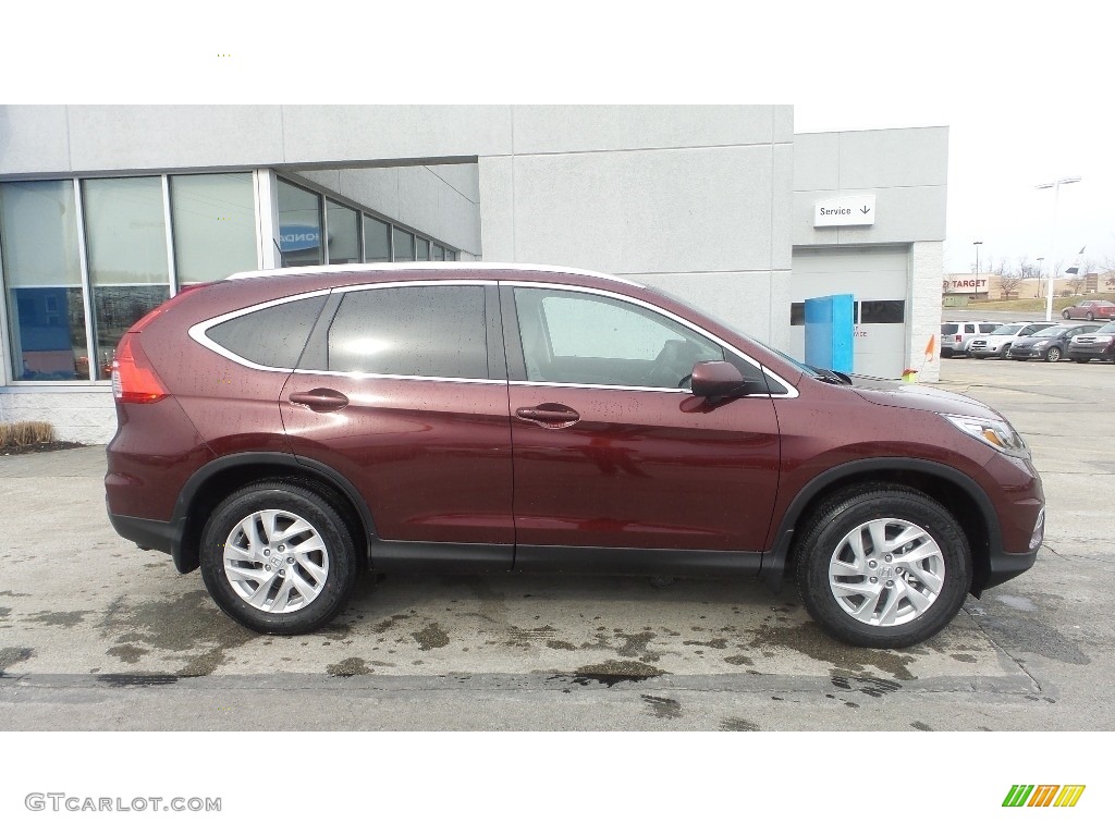 2016 CR-V EX-L AWD - Basque Red Pearl II / Gray photo #2