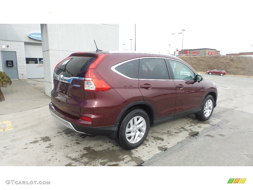 2016 CR-V EX-L AWD - Basque Red Pearl II / Gray photo #4
