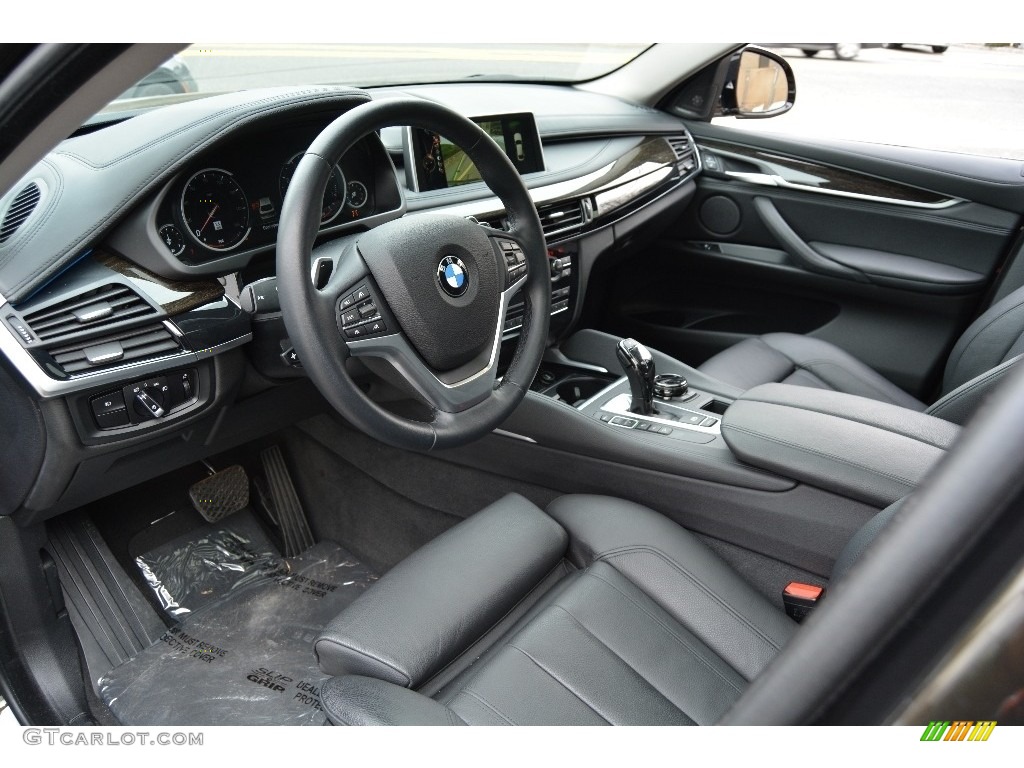 Black Interior 2015 BMW X6 xDrive50i Photo #110931465