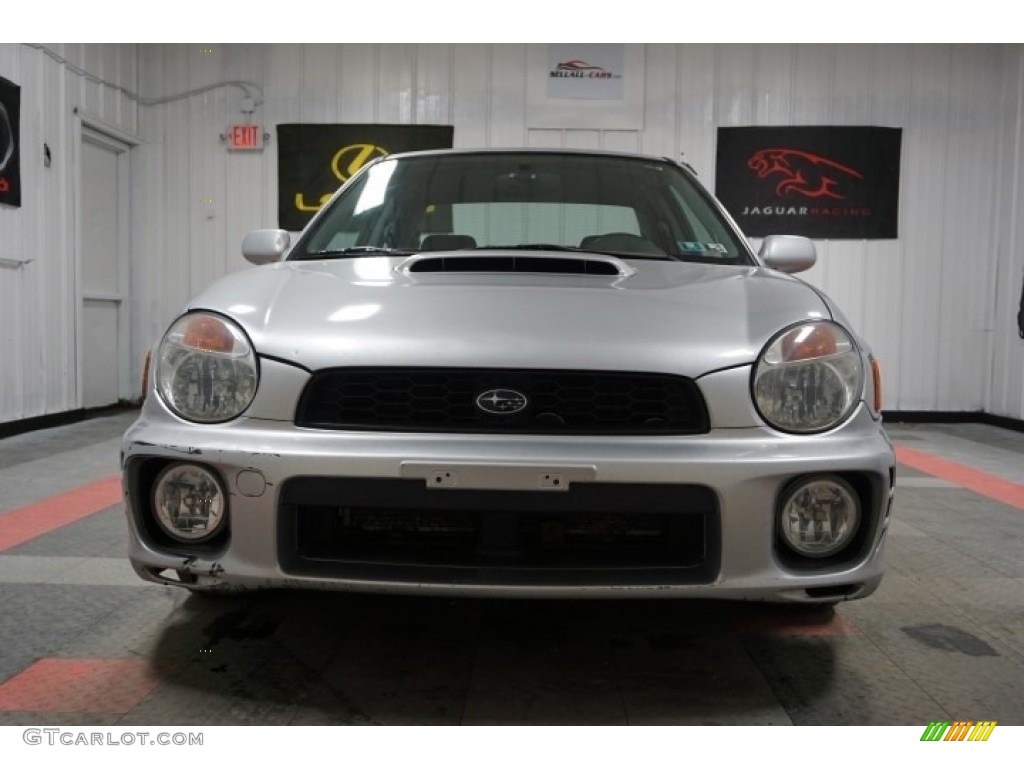 2002 Impreza WRX Sedan - Platinum Silver Metallic / Black photo #4