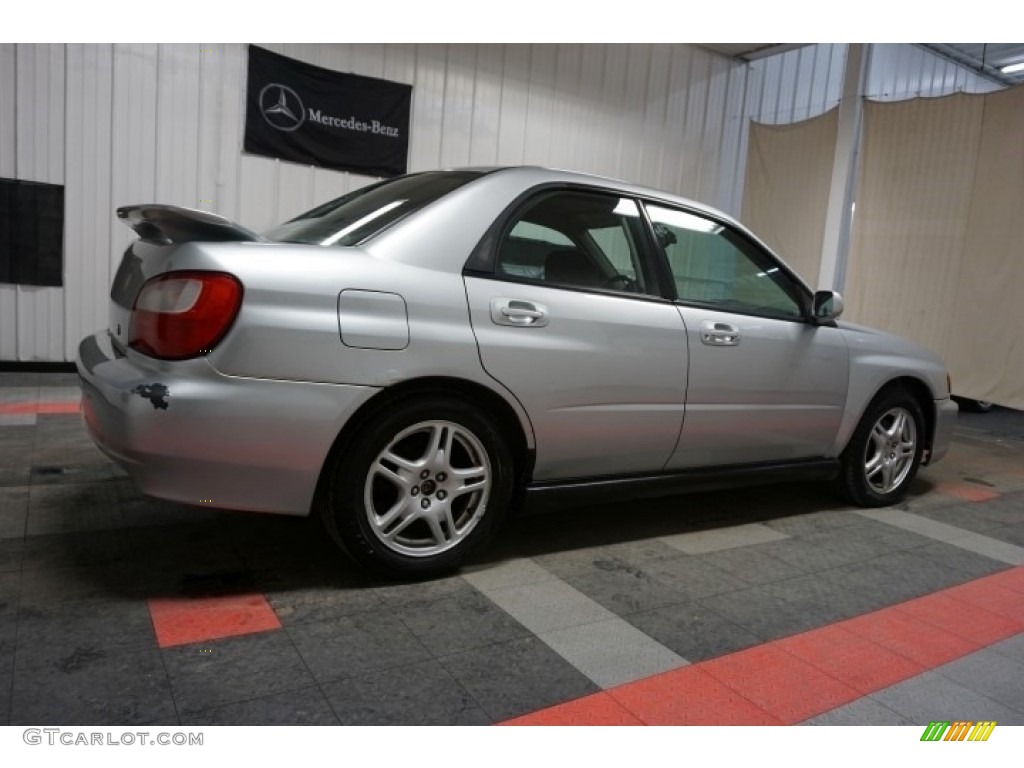 2002 Impreza WRX Sedan - Platinum Silver Metallic / Black photo #7