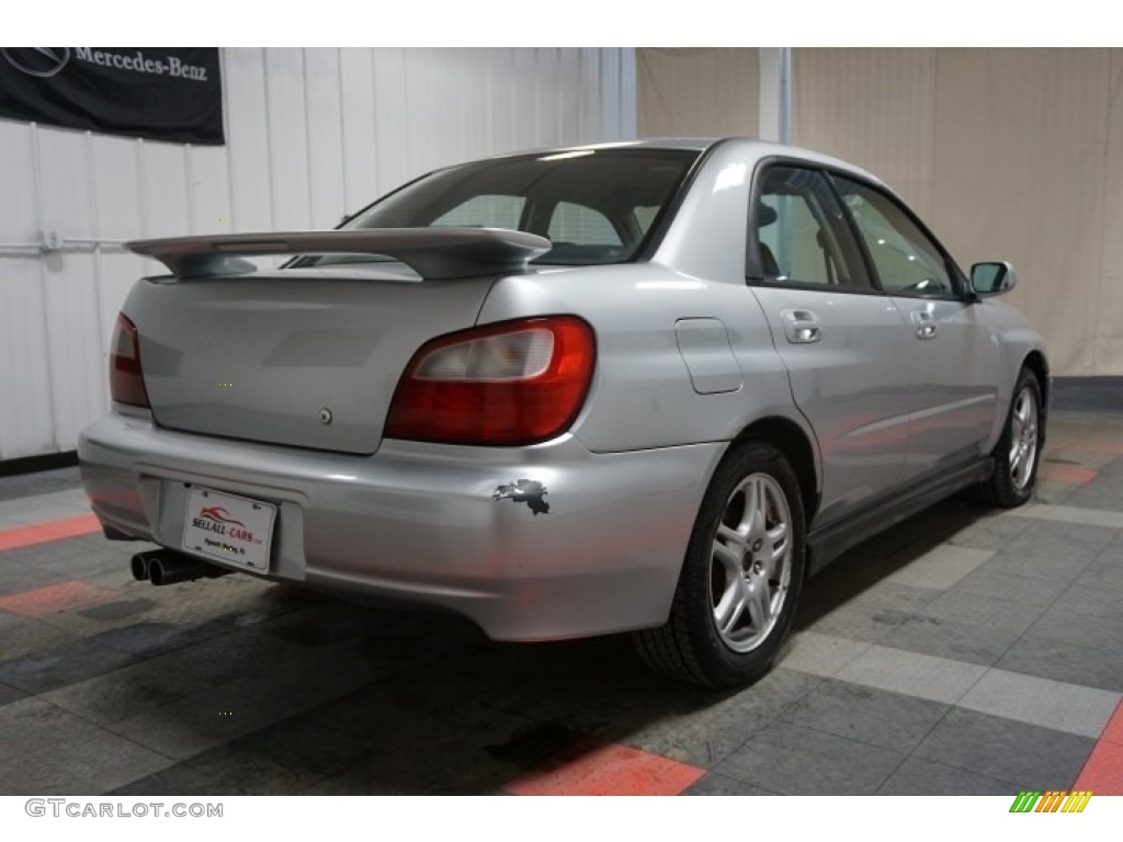 2002 Impreza WRX Sedan - Platinum Silver Metallic / Black photo #8