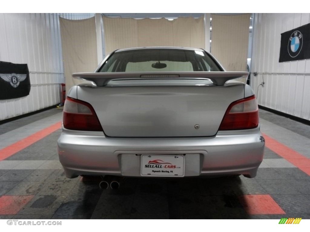 2002 Impreza WRX Sedan - Platinum Silver Metallic / Black photo #9