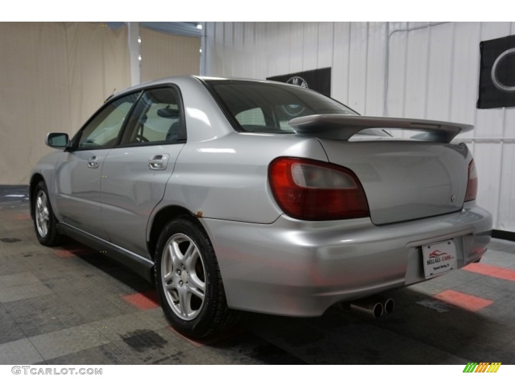 2002 Impreza WRX Sedan - Platinum Silver Metallic / Black photo #10