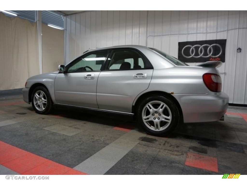 2002 Impreza WRX Sedan - Platinum Silver Metallic / Black photo #11