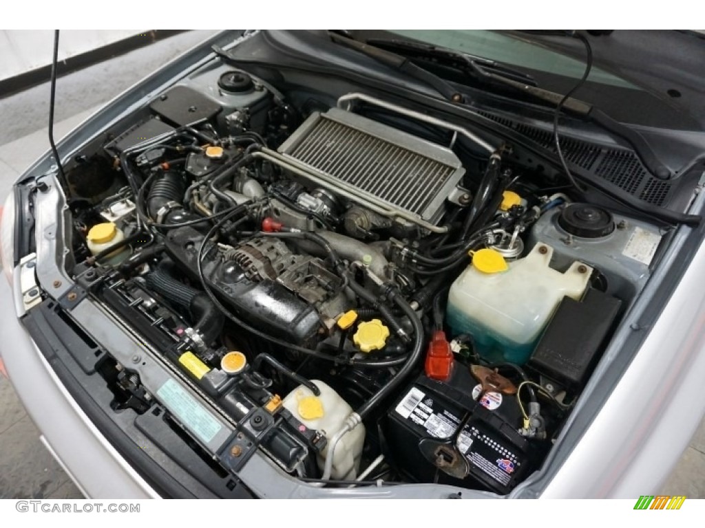 2002 Impreza WRX Sedan - Platinum Silver Metallic / Black photo #45