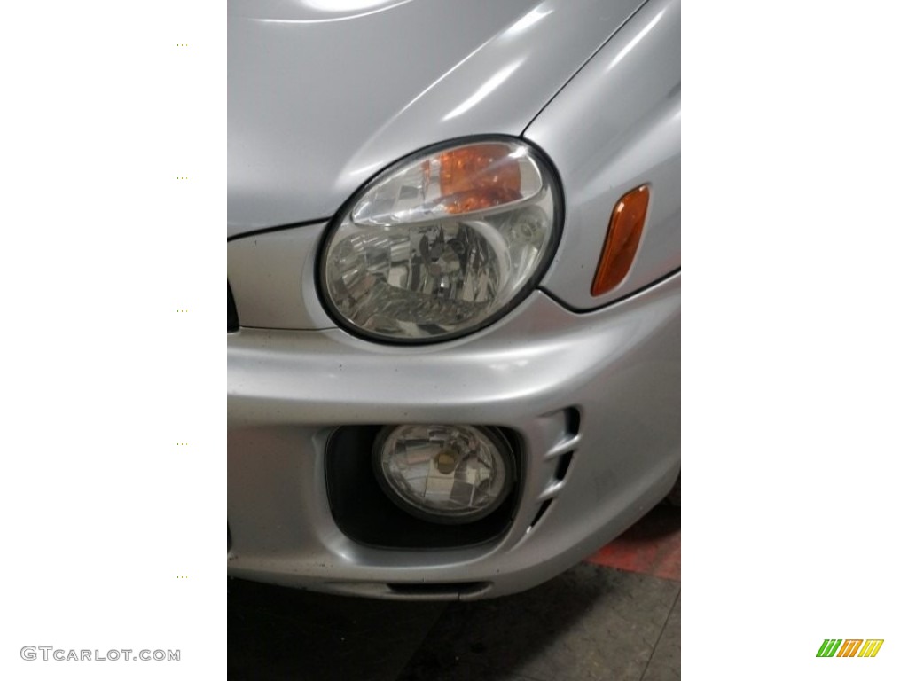 2002 Impreza WRX Sedan - Platinum Silver Metallic / Black photo #46