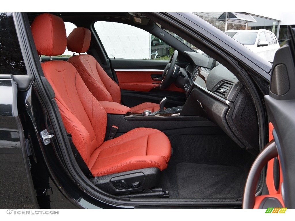 2015 3 Series 335i xDrive Gran Turismo - Jet Black / Coral Red/Black photo #28
