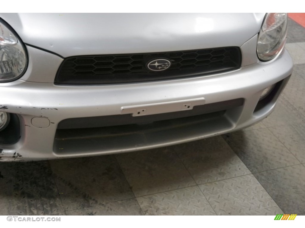 2002 Impreza WRX Sedan - Platinum Silver Metallic / Black photo #51