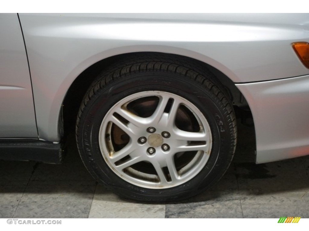 2002 Impreza WRX Sedan - Platinum Silver Metallic / Black photo #55