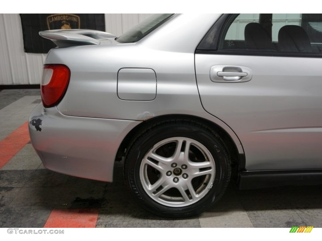 2002 Impreza WRX Sedan - Platinum Silver Metallic / Black photo #61