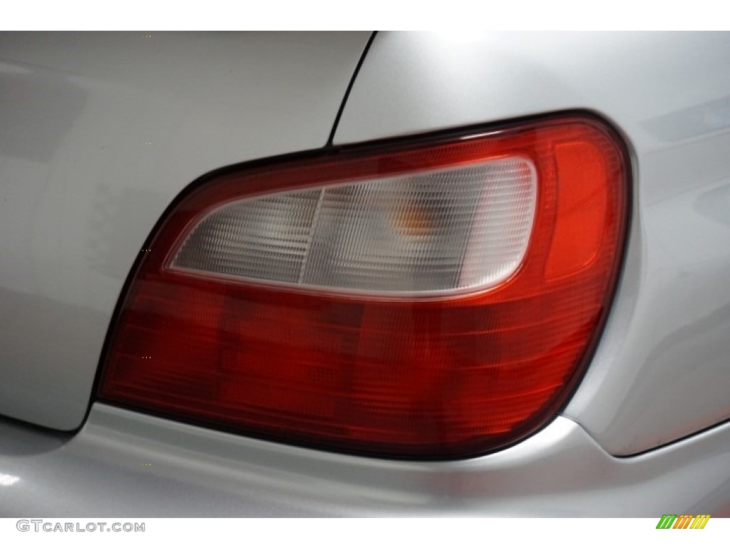 2002 Impreza WRX Sedan - Platinum Silver Metallic / Black photo #68