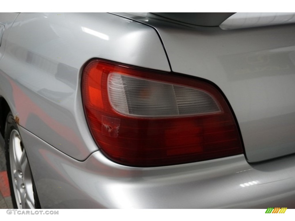 2002 Impreza WRX Sedan - Platinum Silver Metallic / Black photo #69