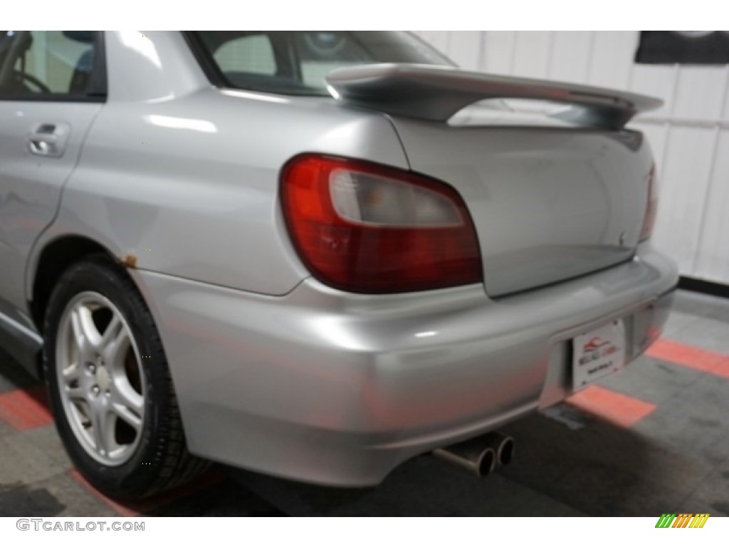 2002 Impreza WRX Sedan - Platinum Silver Metallic / Black photo #70