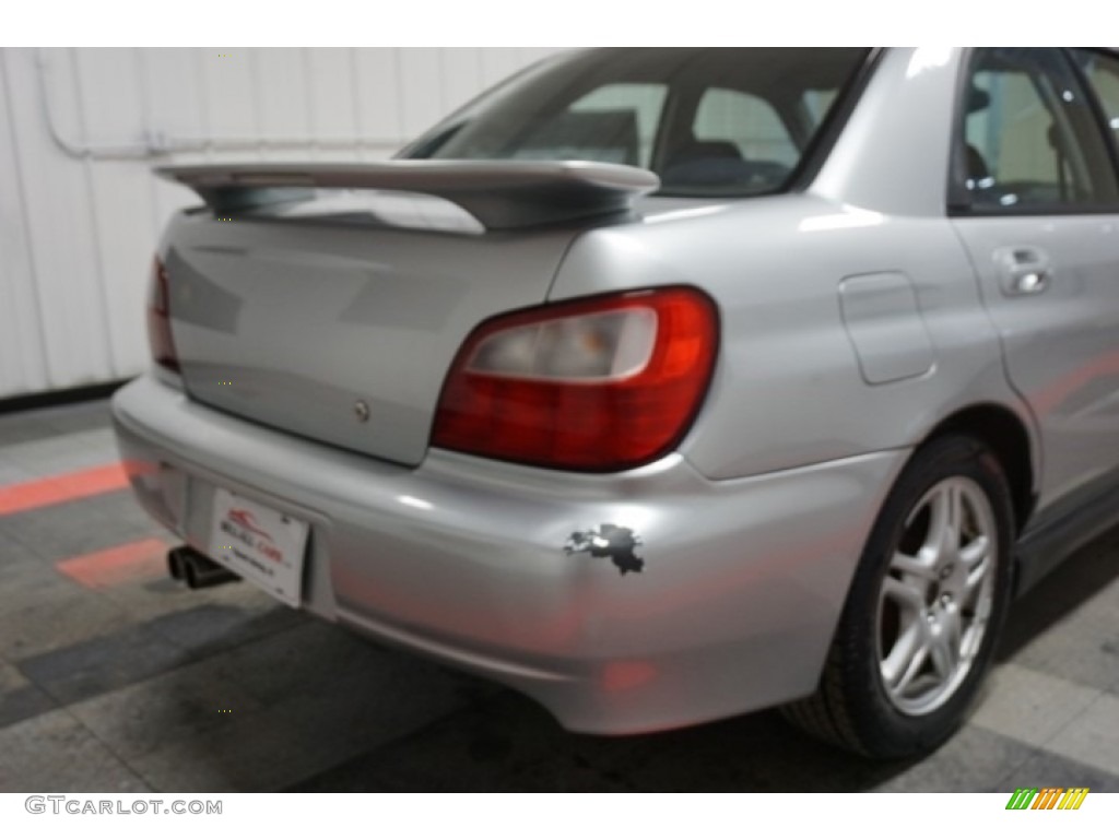 2002 Impreza WRX Sedan - Platinum Silver Metallic / Black photo #71