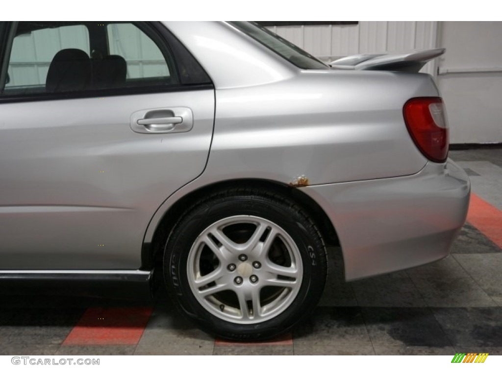 2002 Impreza WRX Sedan - Platinum Silver Metallic / Black photo #73