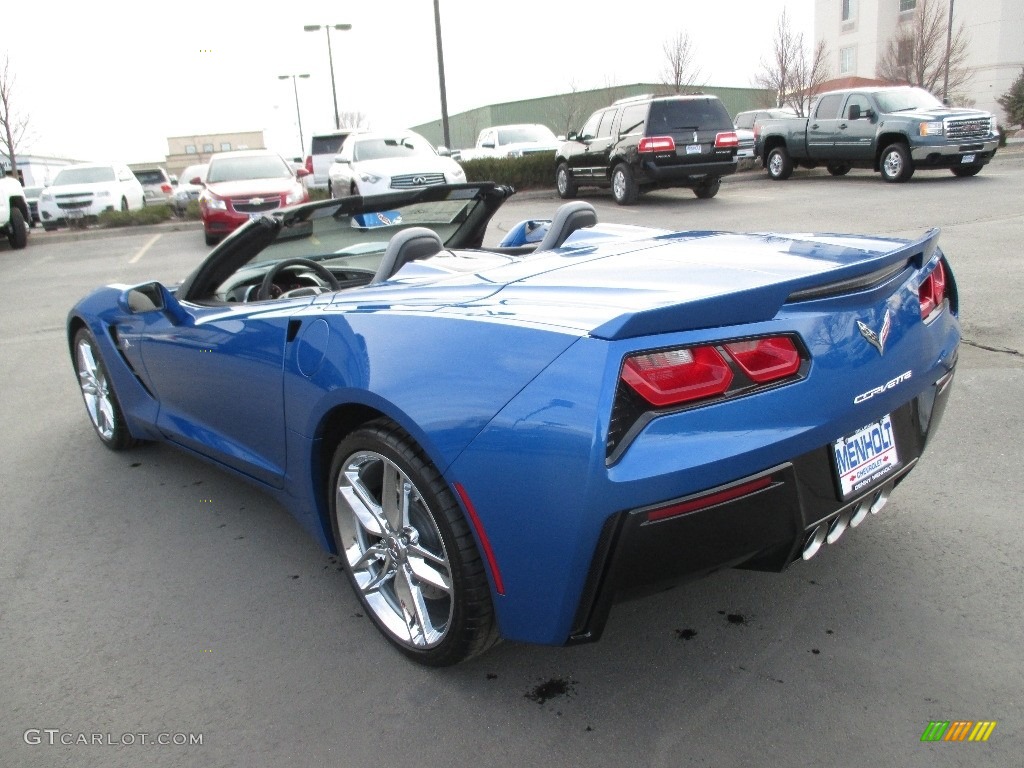 2016 Corvette Stingray Convertible - Laguna Blue Metallic / Gray photo #5