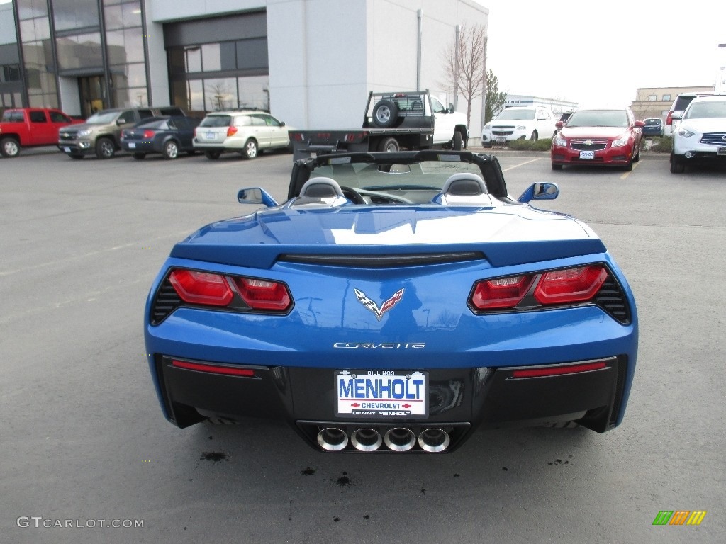 2016 Corvette Stingray Convertible - Laguna Blue Metallic / Gray photo #6