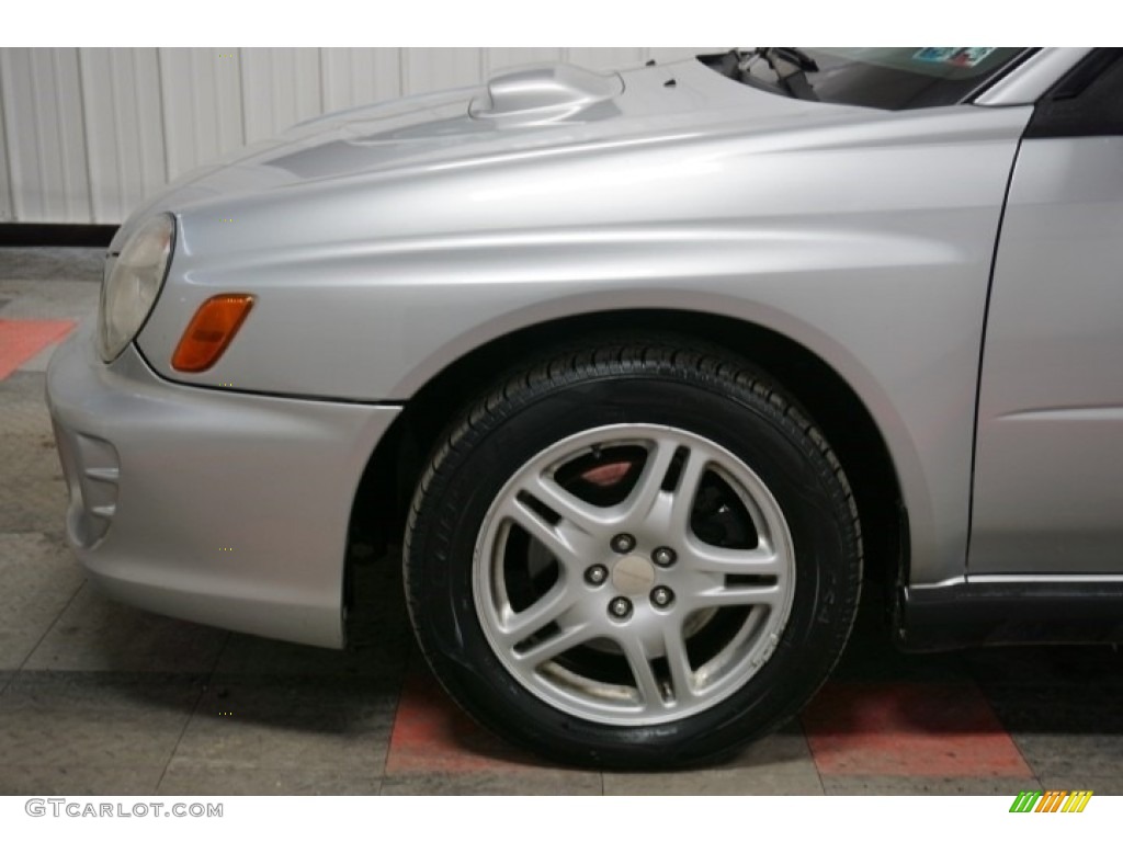 2002 Impreza WRX Sedan - Platinum Silver Metallic / Black photo #89