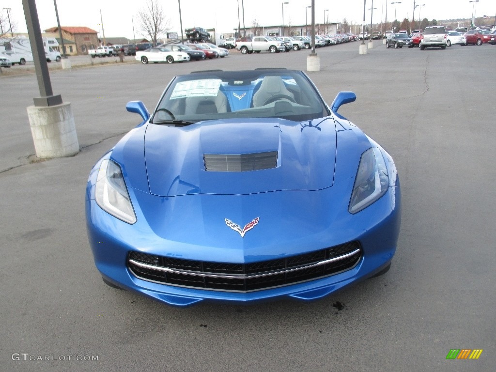 2016 Corvette Stingray Convertible - Laguna Blue Metallic / Gray photo #9