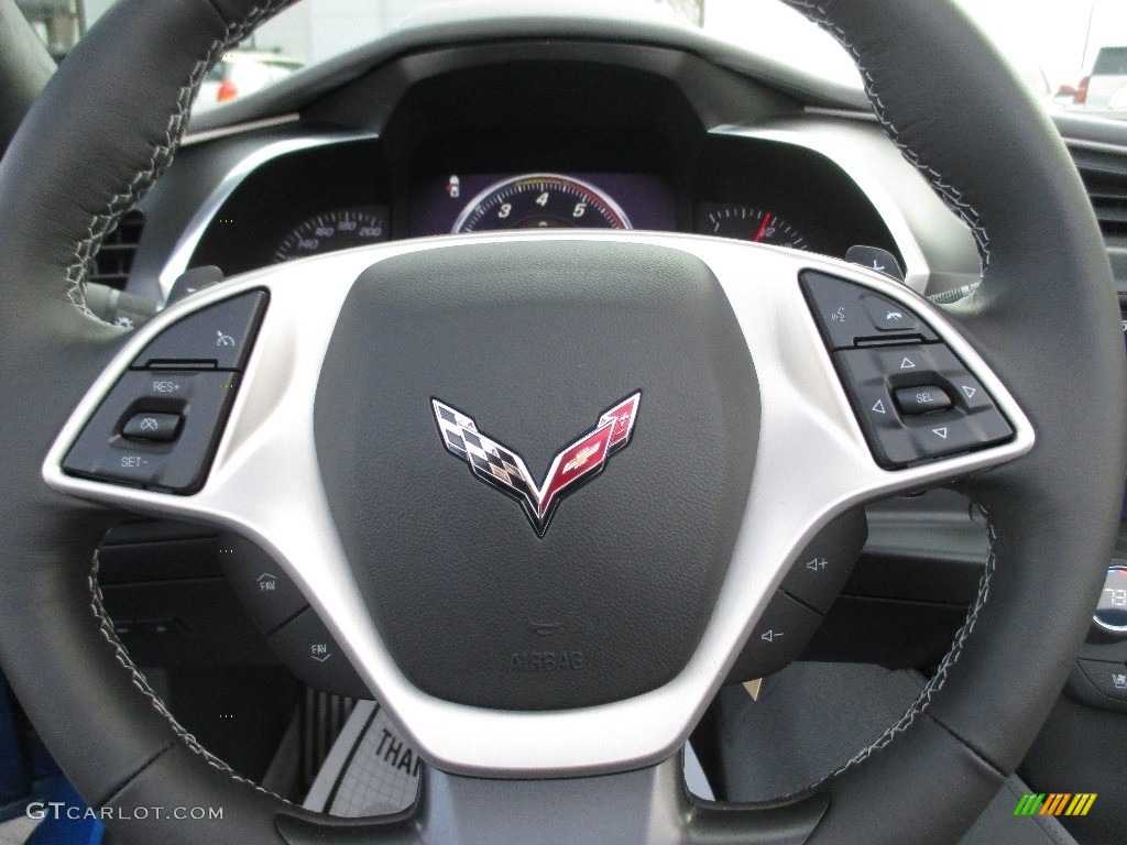 2016 Corvette Stingray Convertible - Laguna Blue Metallic / Gray photo #15