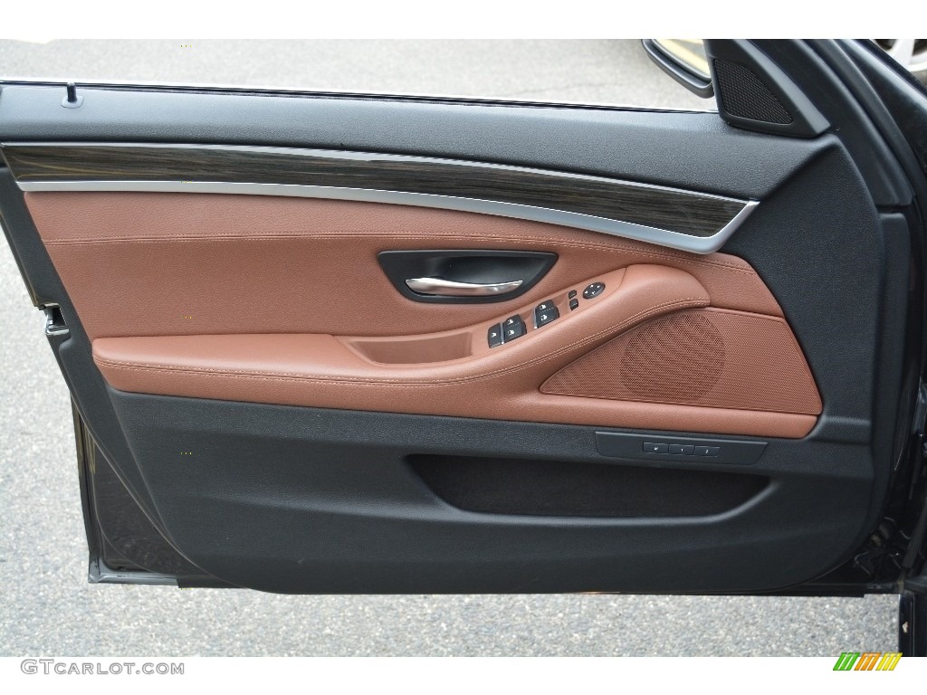 2013 5 Series 535i xDrive Sedan - Dark Graphite Metallic II / Cinnamon Brown photo #8