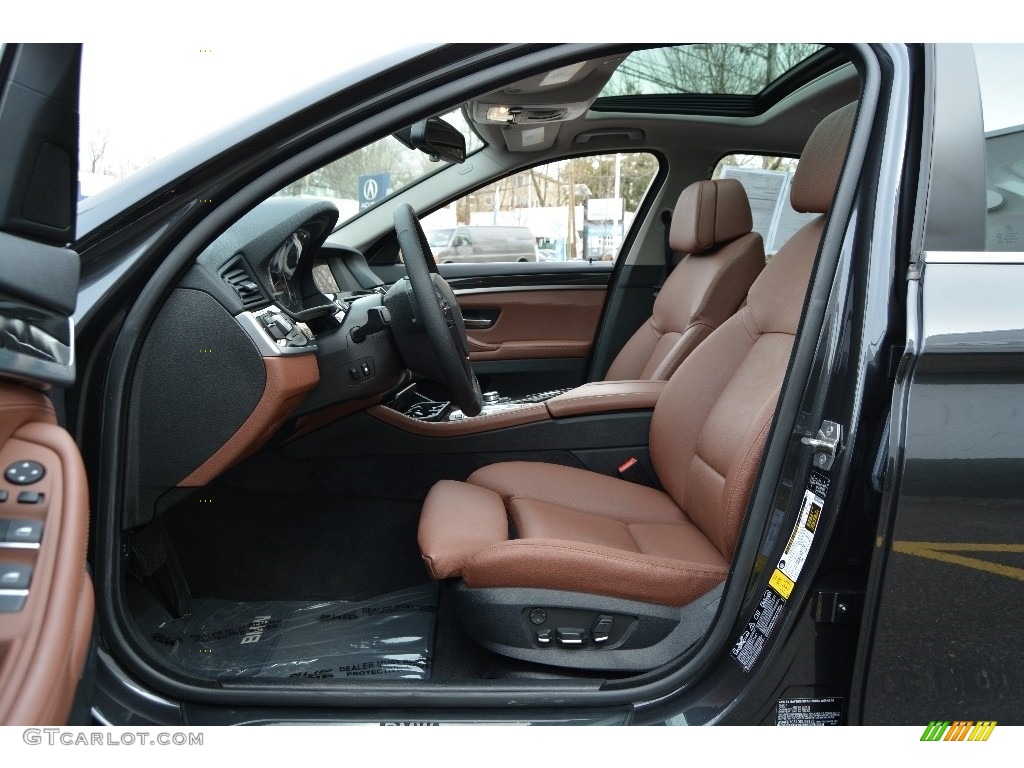 2013 5 Series 535i xDrive Sedan - Dark Graphite Metallic II / Cinnamon Brown photo #11