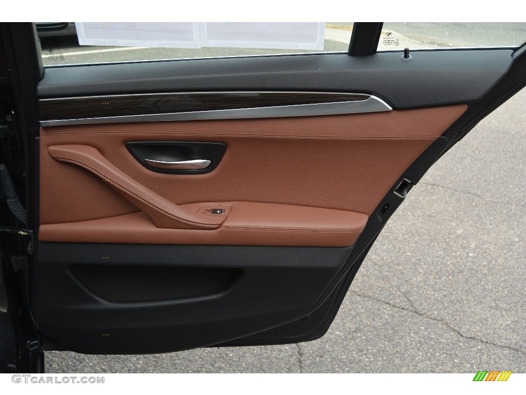 2013 5 Series 535i xDrive Sedan - Dark Graphite Metallic II / Cinnamon Brown photo #22
