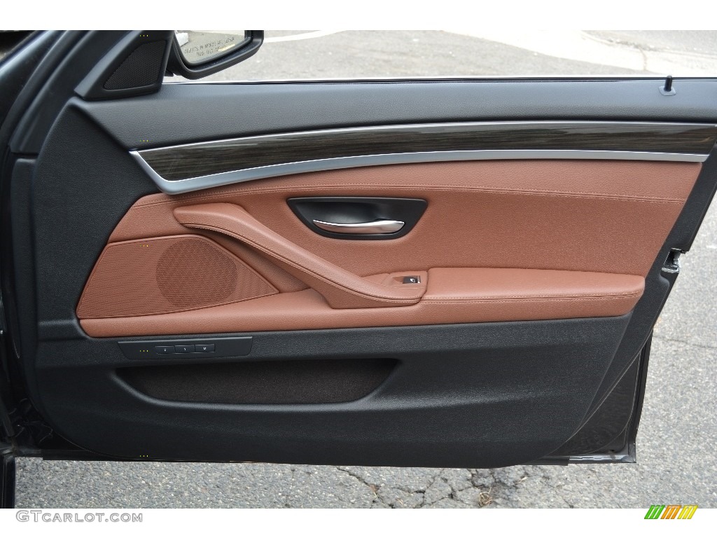 2013 5 Series 535i xDrive Sedan - Dark Graphite Metallic II / Cinnamon Brown photo #24