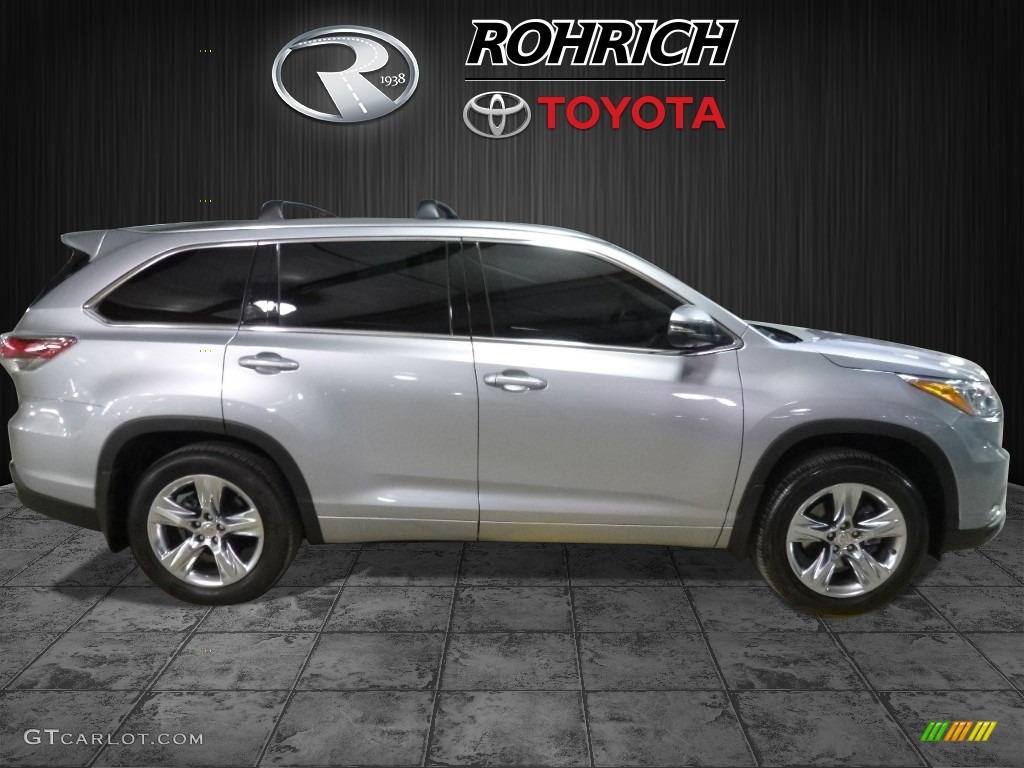 2015 Highlander Limited AWD - Silver Sky Metallic / Black photo #2