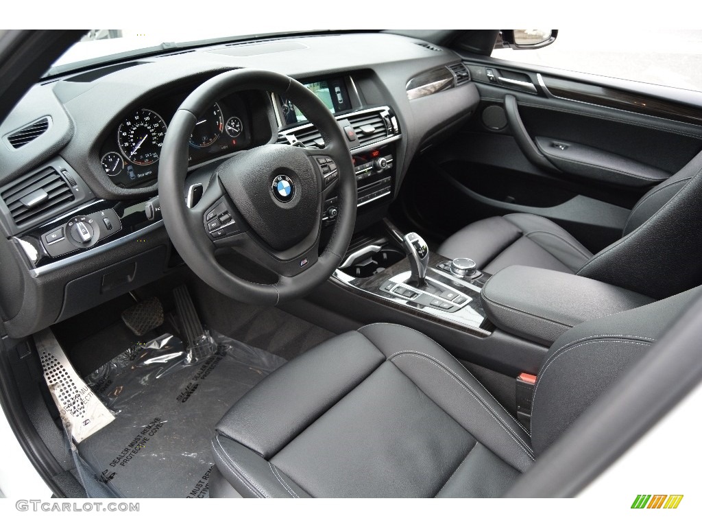 Black Interior 2016 BMW X4 xDrive35i Photo #110937102