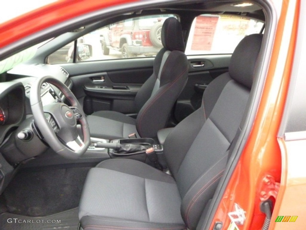 Carbon Black Interior 2016 Subaru WRX Premium Photo #110937648