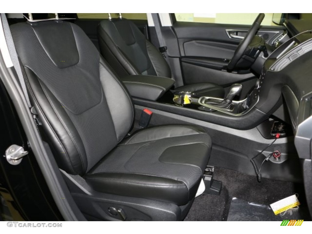 Ebony Interior 2016 Ford Edge Titanium AWD Photo #110940915