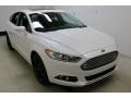 2016 White Platinum Tri-Coat Metallic Ford Fusion SE  photo #3