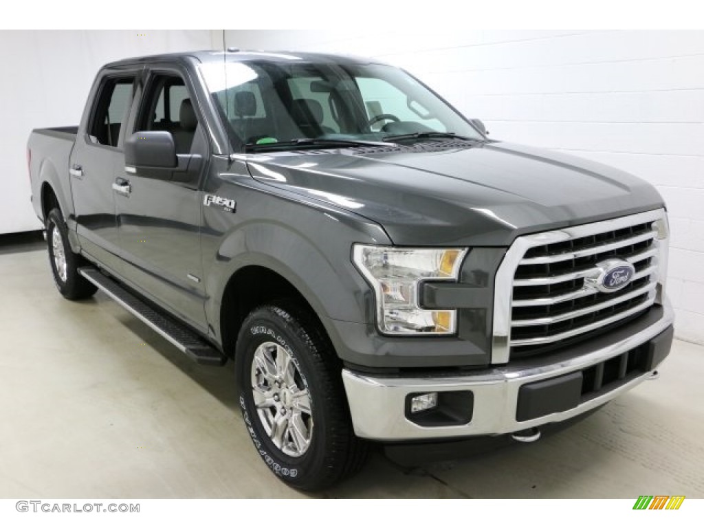2016 F150 XLT SuperCrew 4x4 - Magnetic / Medium Earth Gray photo #3
